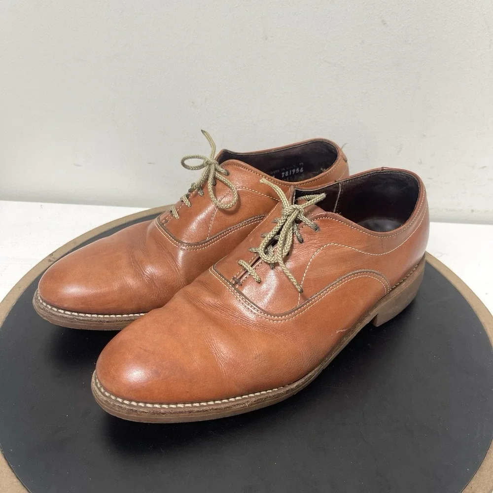 Dexter Beacon Hill Oxford Men 9 Regular Lace Up Tan Brown Leather Classic Casual